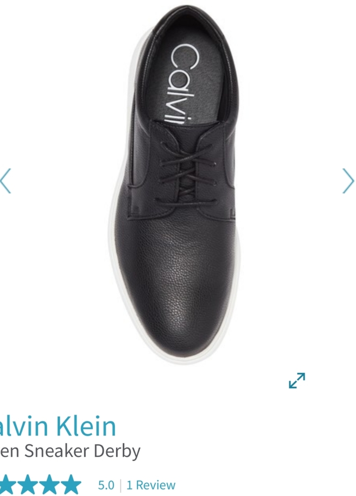 Calvin Klein Toren Tumbled smooth derby shoe - Picture 2 of 8